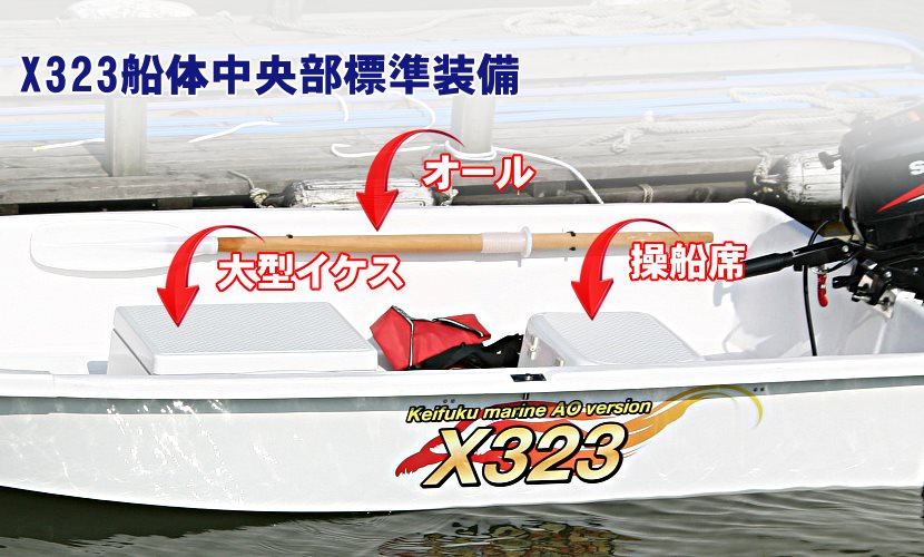 スモールボートX323の標準装備